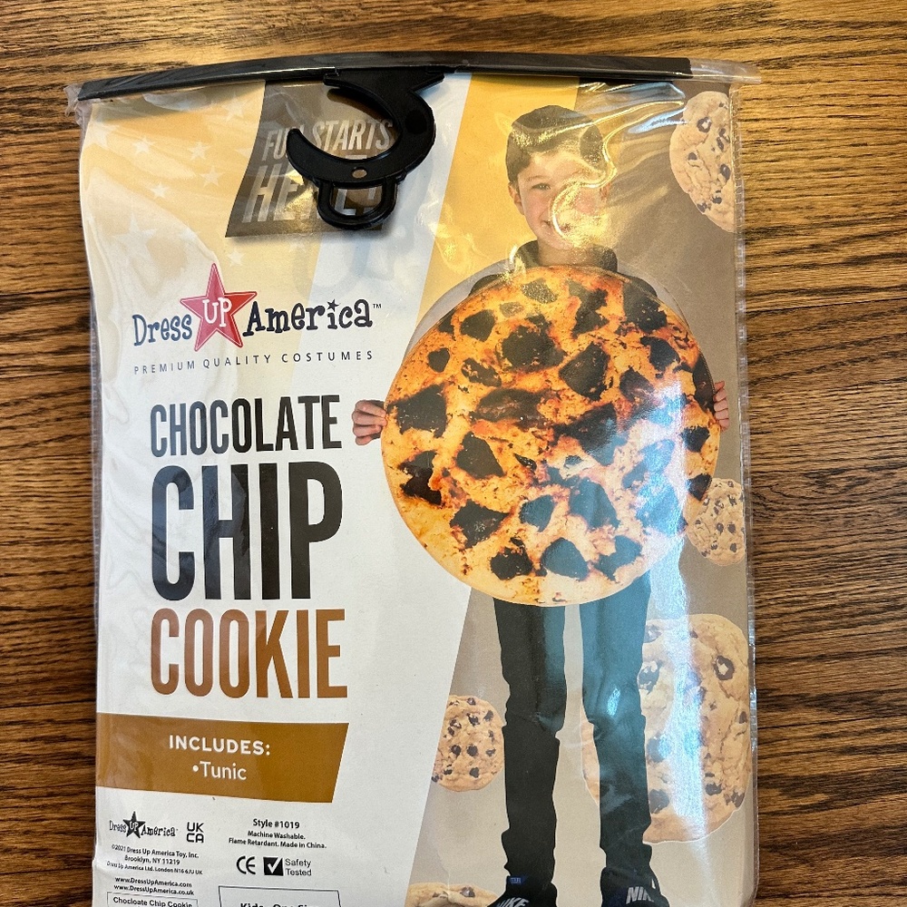 Cookie costume chocolate chip cookie size 7-16